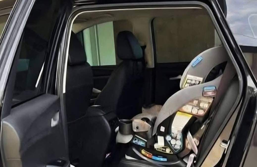Auto donde murió el niño