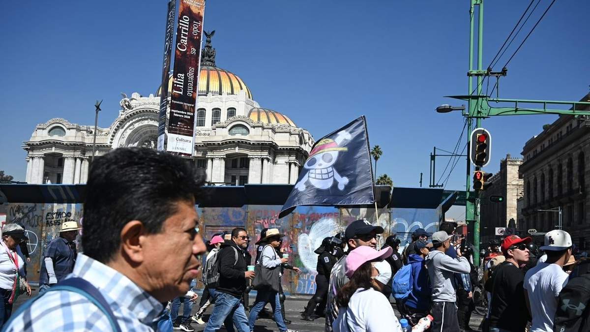 La marcha del sábado a su paso por Bellas Artes