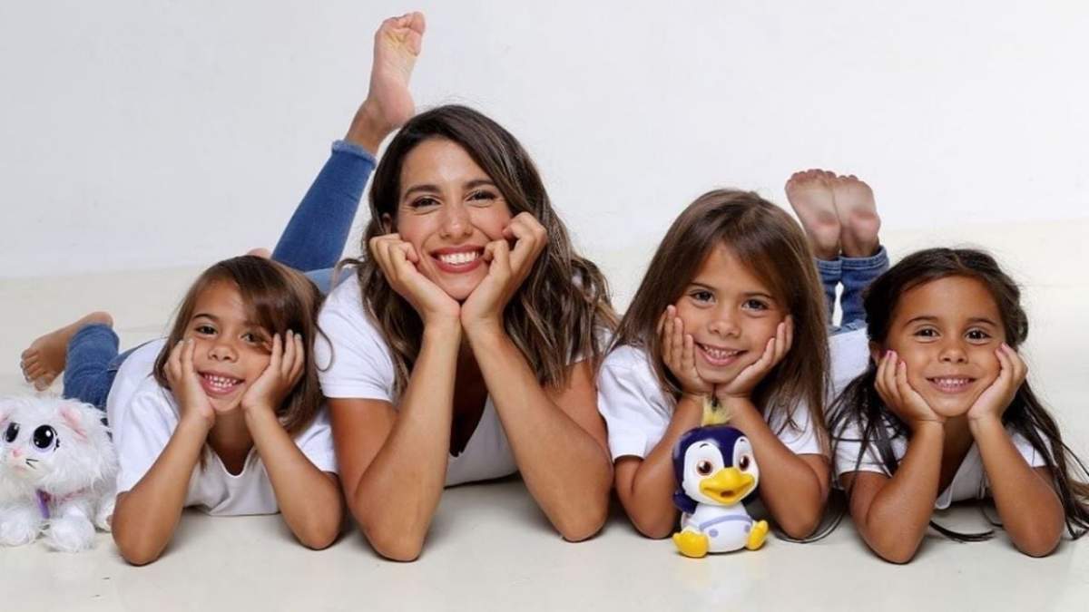 Cinthia Fernández y sus hijas. Fuente: (Instagram)