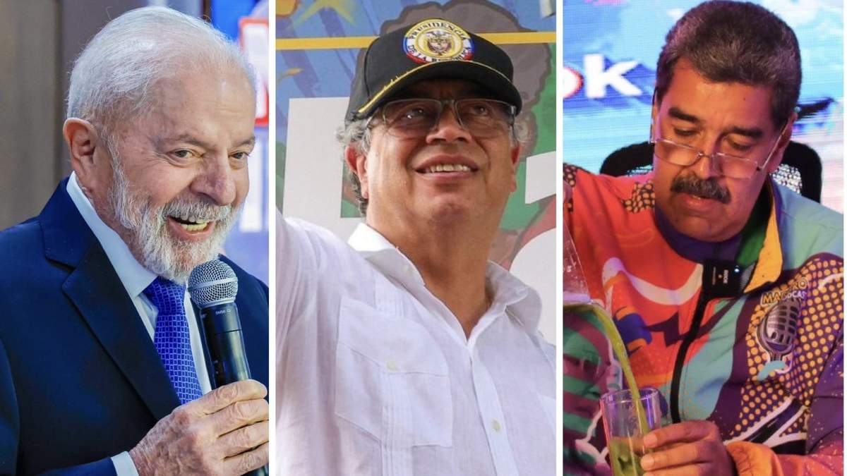 Lula, Gustavo Petro y Nicolás Maduro