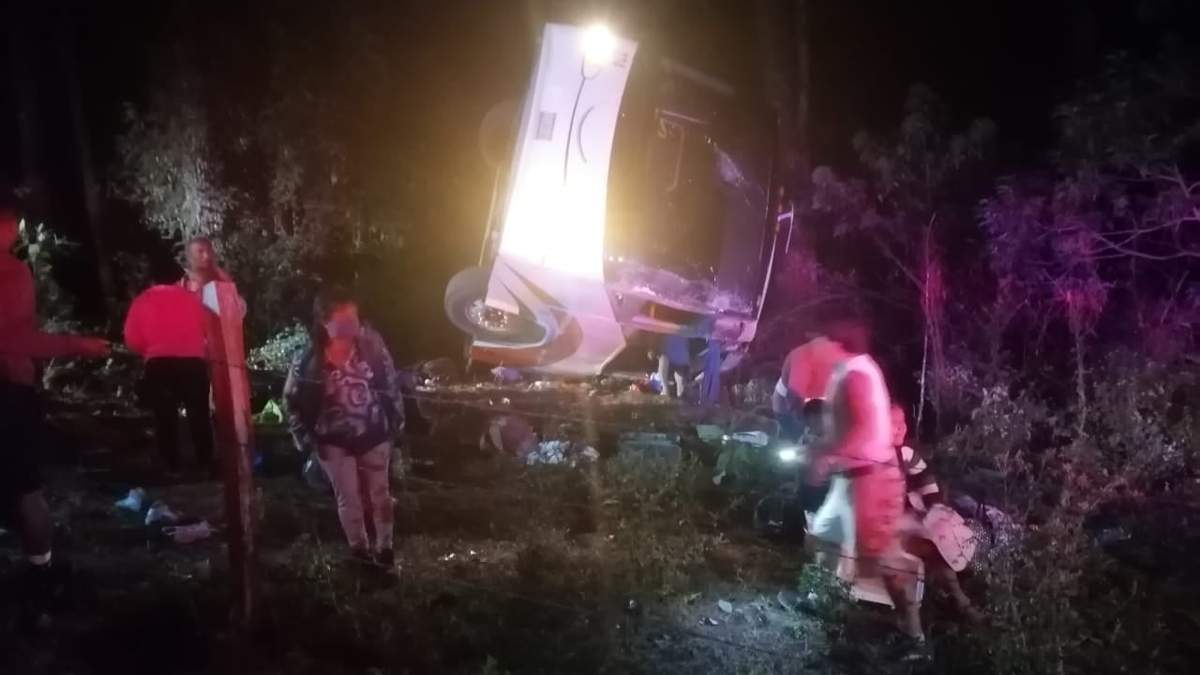 Autobús accidentado