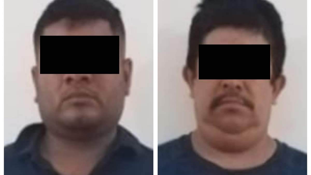 Carlos "N" y Rosalino "N", detenidos por el plagio de 16 funcionarios de la Secretaría de Seguridad