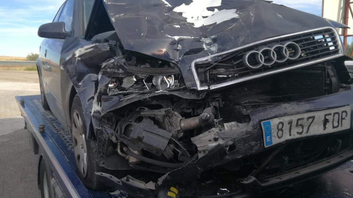 Automóvil de Javier Gállego. Fuente: (Twitter)