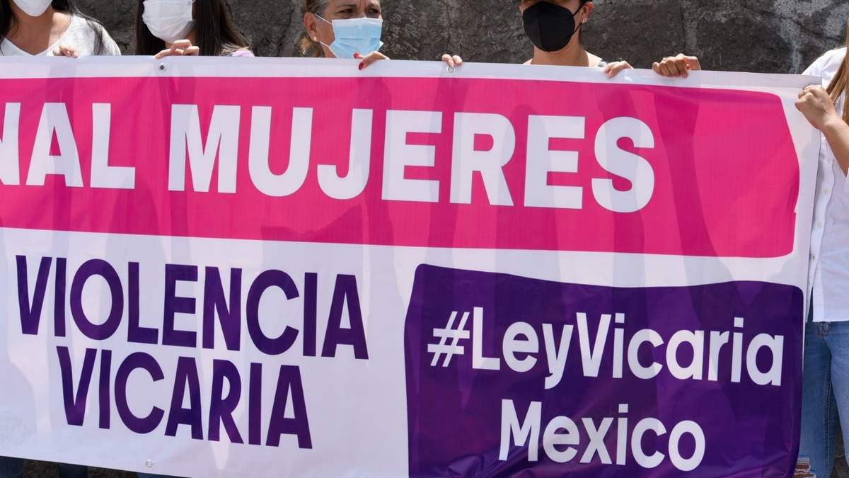 Manifestación contra la violencia vicaria en 2022