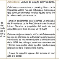 La SEP se deslinda del documento en el que se pide aplaudir al Presidente