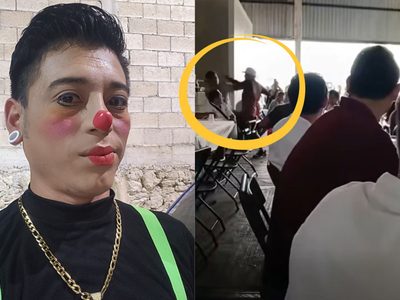 Payaso Pichurris agrede a trabajador en posada tras comentario sobre su esposa (VIDEO)