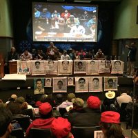 Refrendan apoyo a padres de los 43 en el Encuentro Nacional por la Indignación