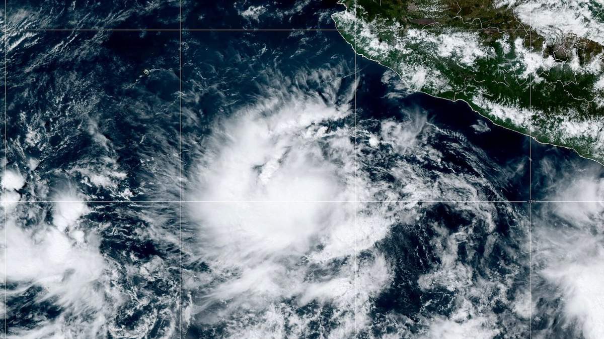 Tormenta Tropical Orlene. Fuente: (Twitter)