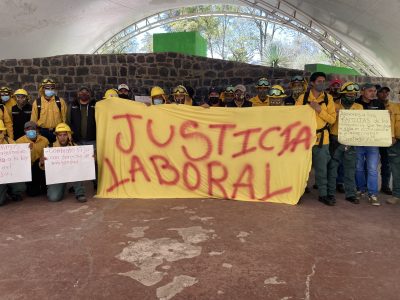 Chamusquines de Probosque marcharon para exigir mejores prestaciones y demandaron “justicia laboral”
