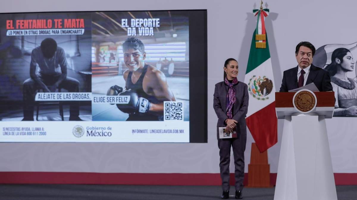 Sheinbaum presentó la campaña antidrogas