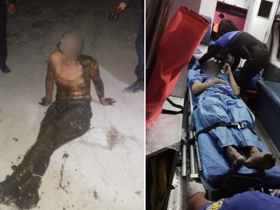 Hombre llevaba tres días atrapado en un pantano en Neza; ya fue rescatado