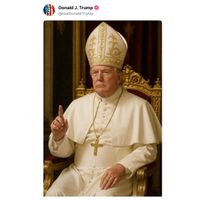 Donald Trump publica una imagen de él mismo como papa