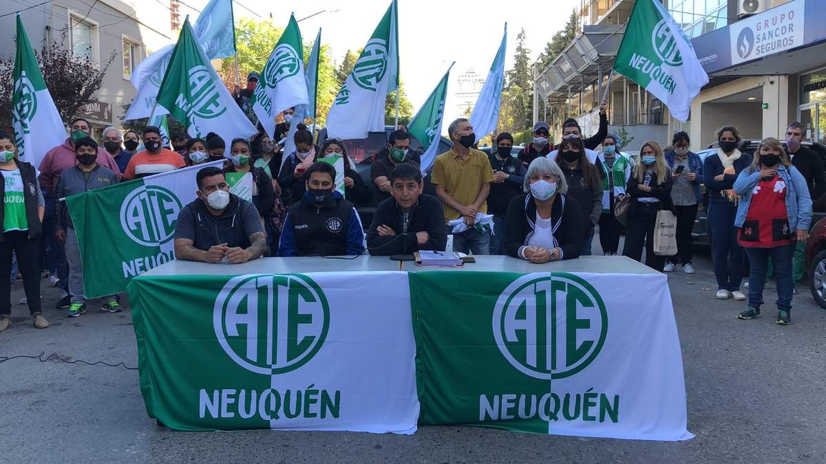 Secretarios de la ATE de Neuquén. Fuente: (Twitter)