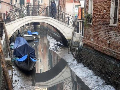 ¡Sorpresa mundia! Venecia pasó de una inundación sin precedentes a no tener agua