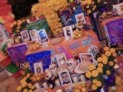Montan ofrenda en honor a líderes del CDG en Reynosa