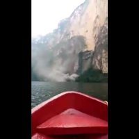 Suspenden la navegación en el Río Grijalva tras deslave en el Cañón del Sumidero