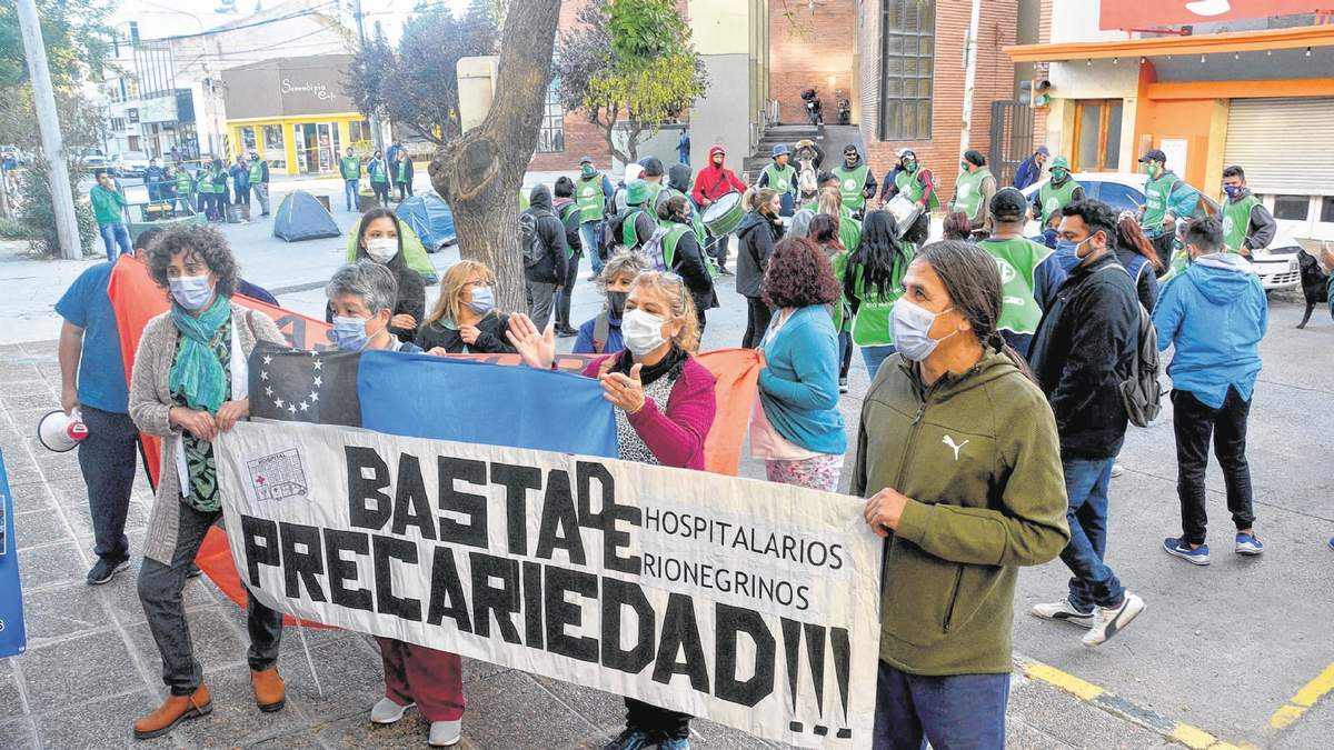 Trabajadores de la Salud de Río Negro. Fuente: (Twitter)