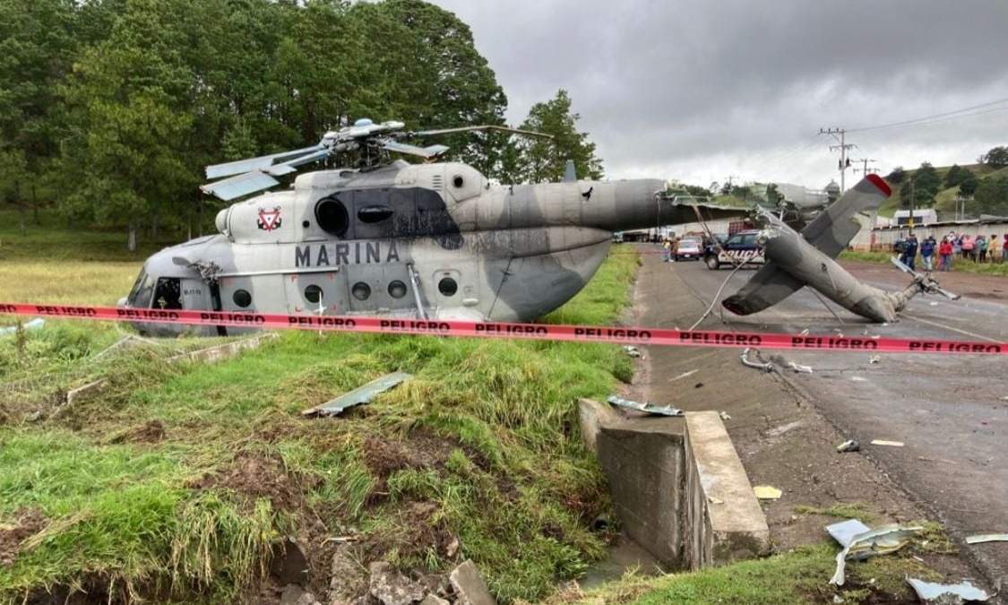 Eric Patrocinio Cisneros resultó lesionado luego de la caída del helicóptero en el que se trasladaba