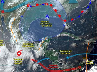 Se forma la tormenta tropical Beatriz frente al sur de México; pronto podría volverse huracán
