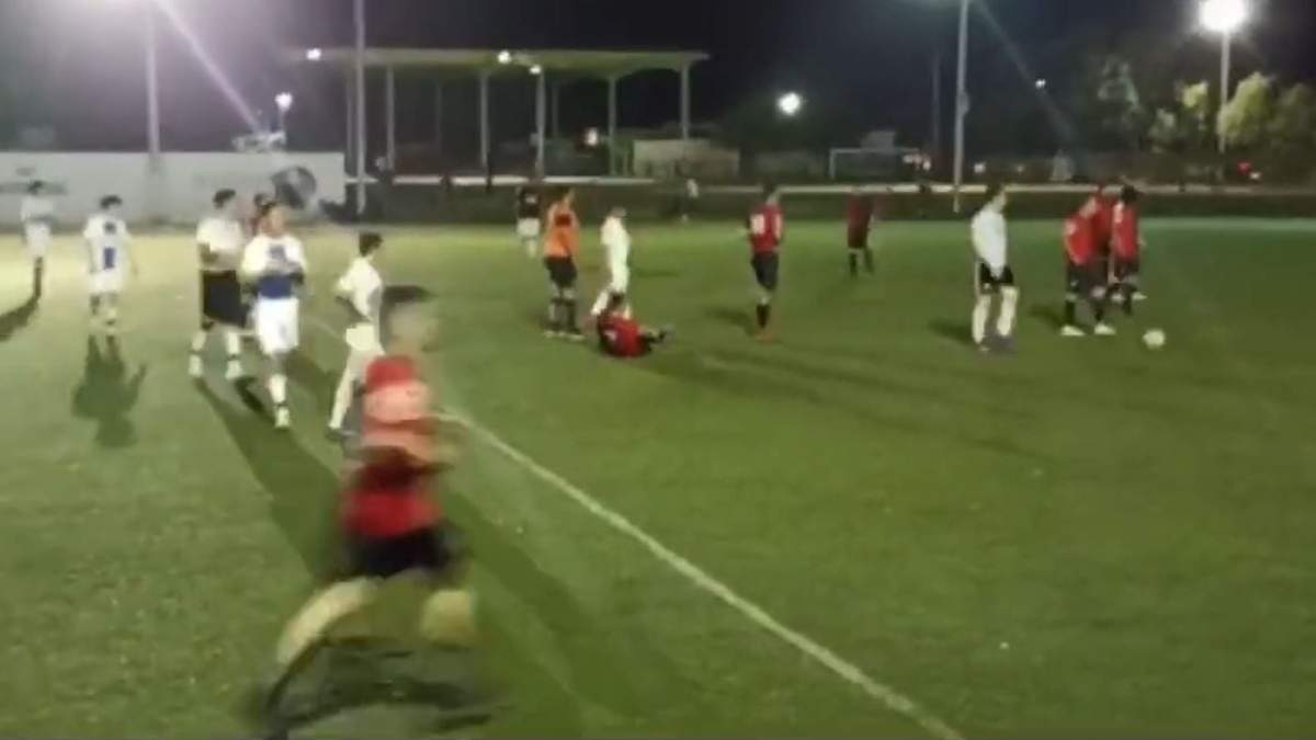 Partido de futbol interrumpido por balazos
