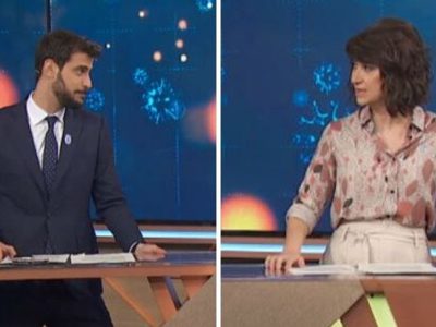 ¿Y ahora qué pasó? Diego Leuco interrumpió a María Laura Santillán en Telenoche por un reclamo