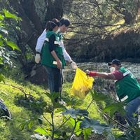 Limpian el Río Atoyac un día antes de que Sheinbaum vaya a limpiar