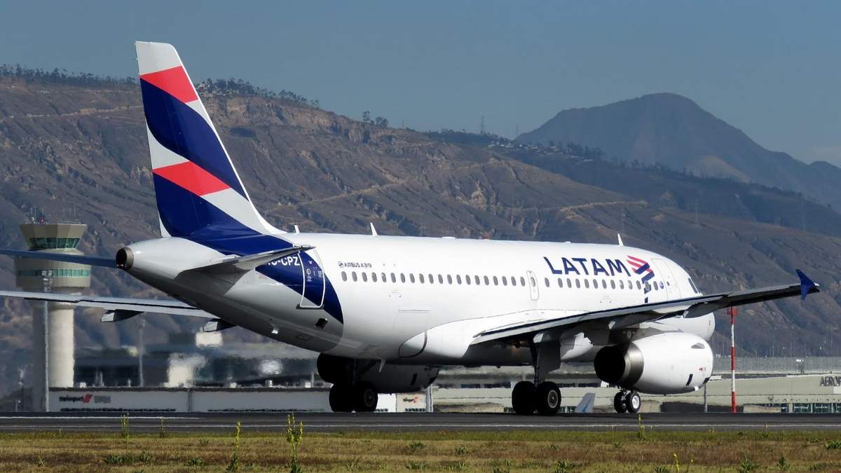 Vuelo de LATAM. Fuente: (Twitter)