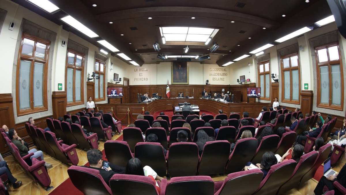 Sesión en la Suprema Corte de Justicia de la Nación (SCJN)