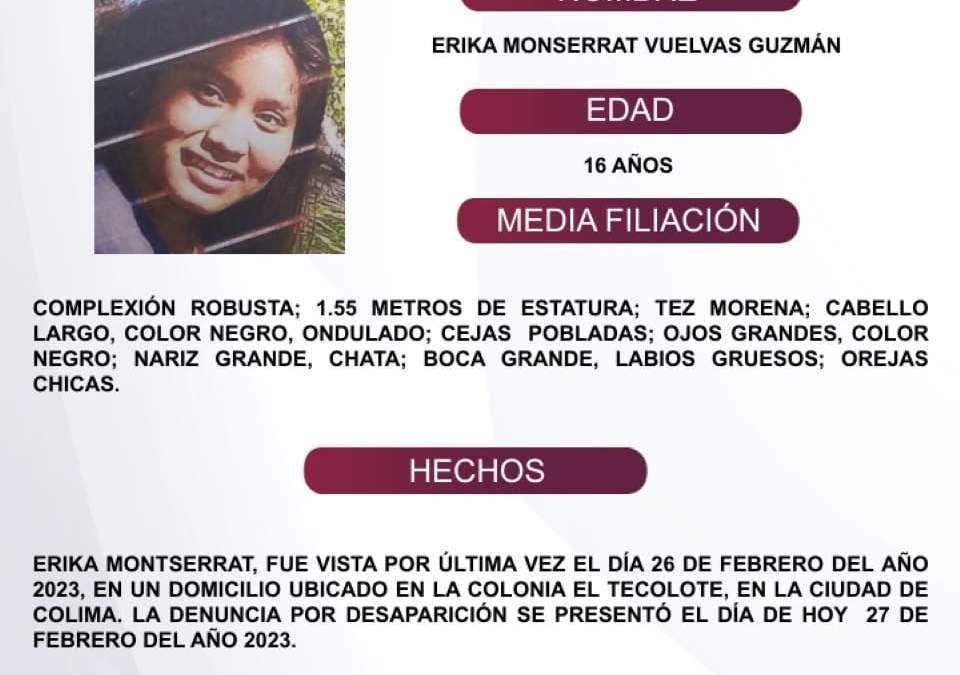 Alerta Alba. Desaparición de adolescentes