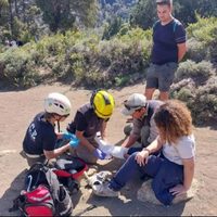 Una adolescente se accidentó en el Mirador Bandurrias y fue rescatada por brigadistas