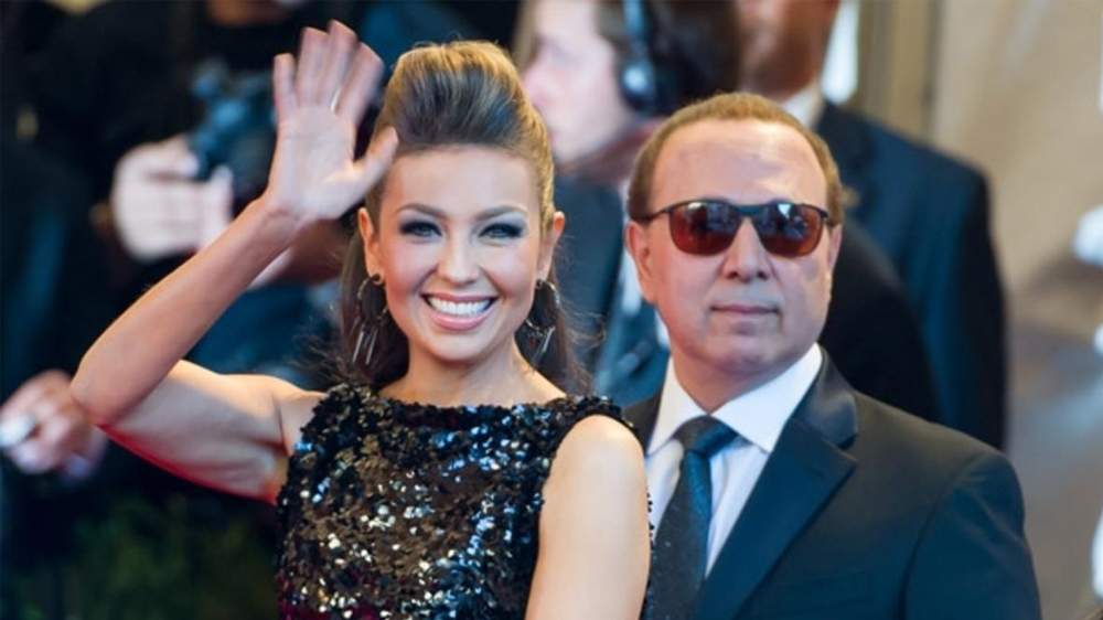 Thalía y Tommy Mottola. Fuente: (Instagram)