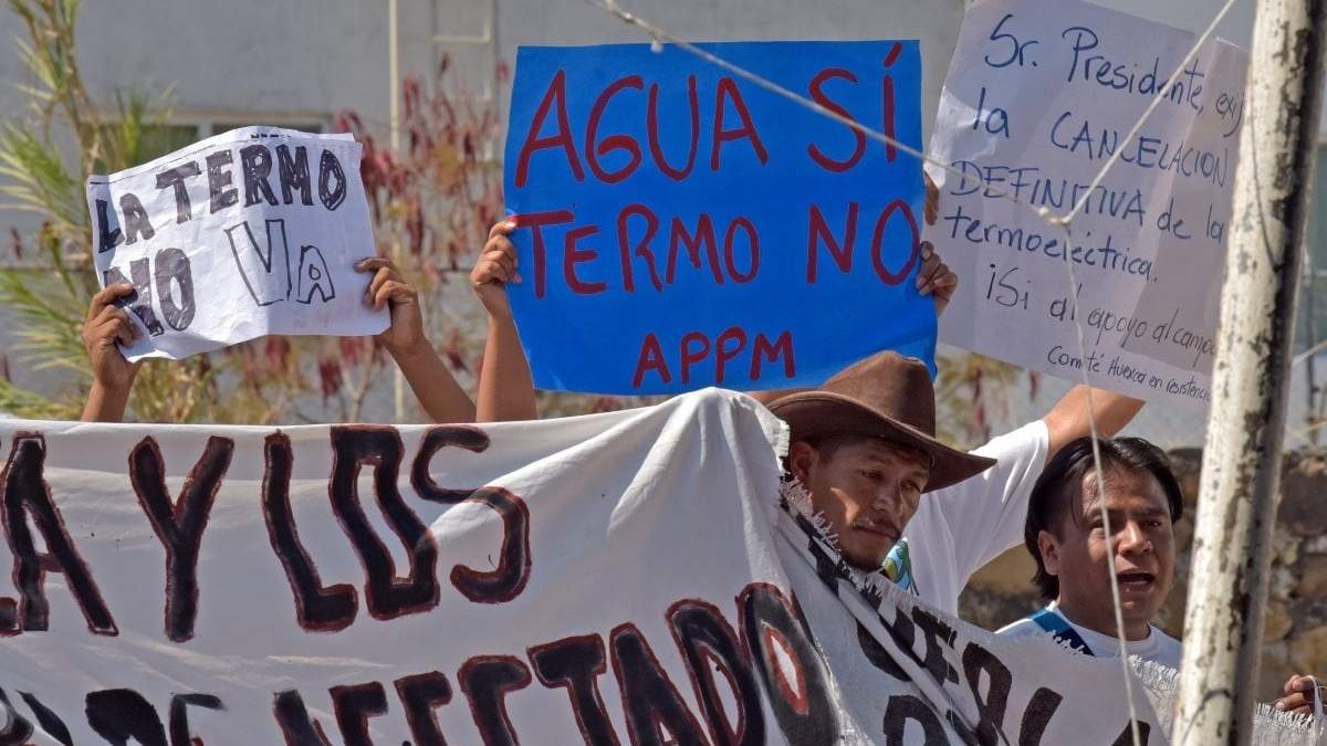 AMLO dijo que los opositores a la termoeléctrica de Huexca "no son mayoría"