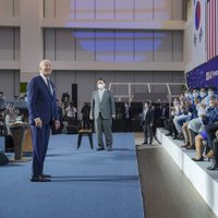 Biden visita Corea del Sur en el comienzo de su primera gira por el este de Asia