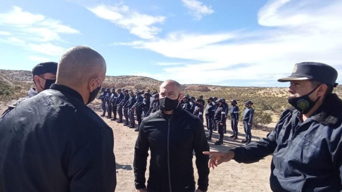 Massoni supervisó los entrenamientos en Chubut. Fuente: (Twitter)