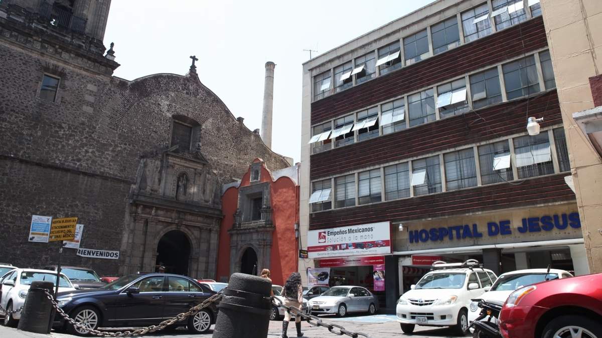 El templo de Jesús Nazareno, que alberga los restos de Hernán Cortés