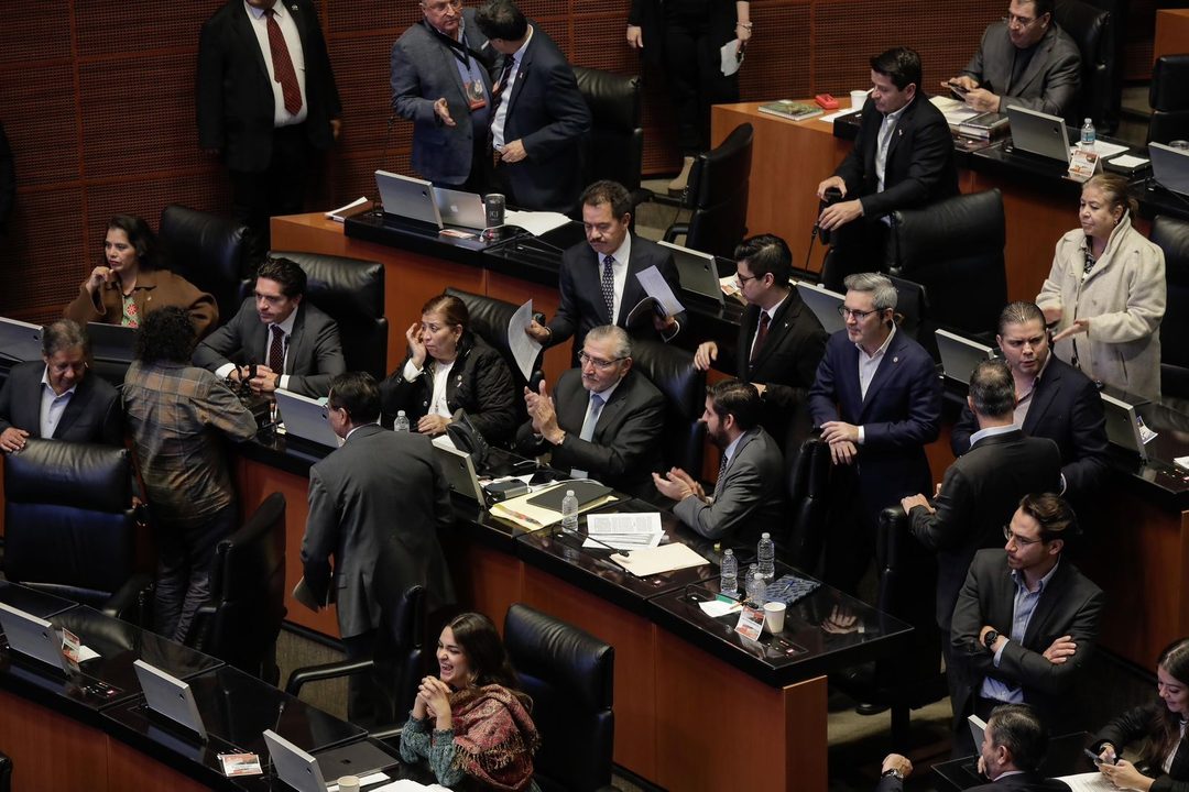 Bancada Morena en Senado Foto Montserrat López