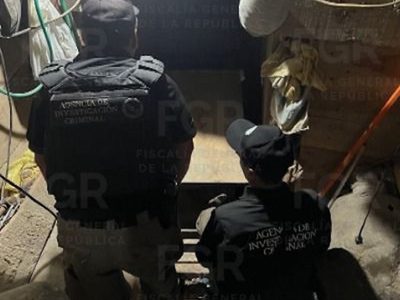 FGR descubre narcotúnel en Tijuana que conecta con una calle de San Diego, EU