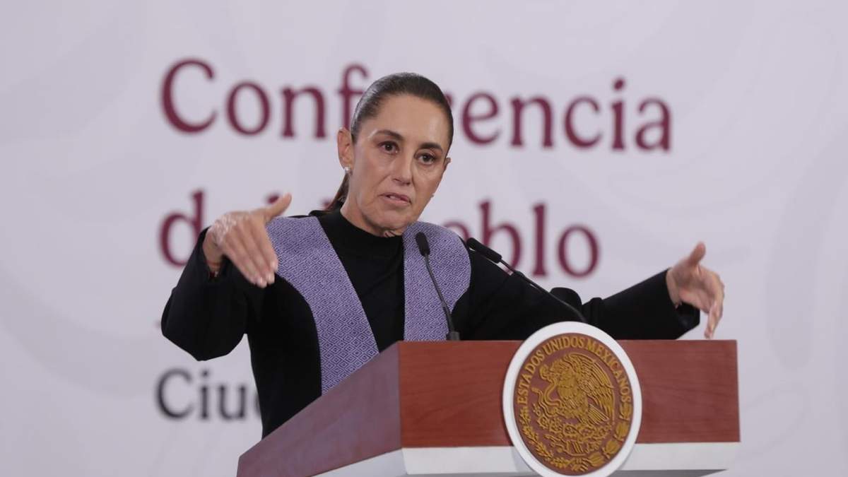 La presidenta Claudia Sheinbaum en la mañanera