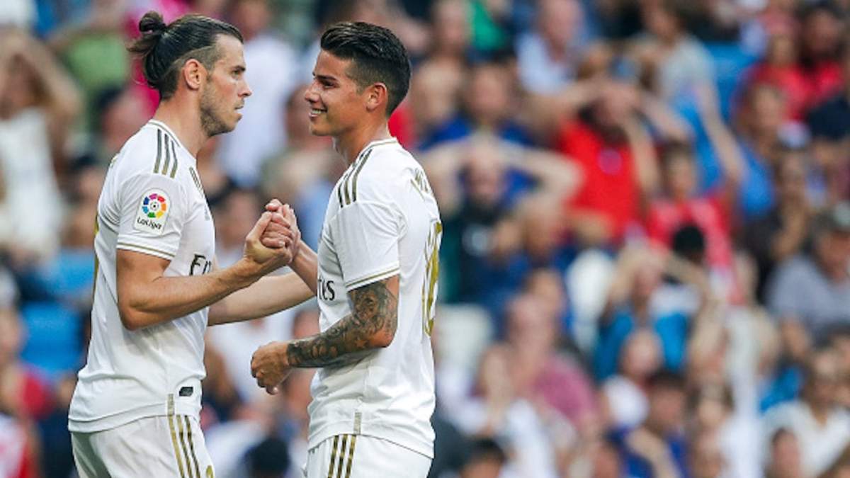 Gareth Bale y James Rodríguez. Fuente: (Twitter).