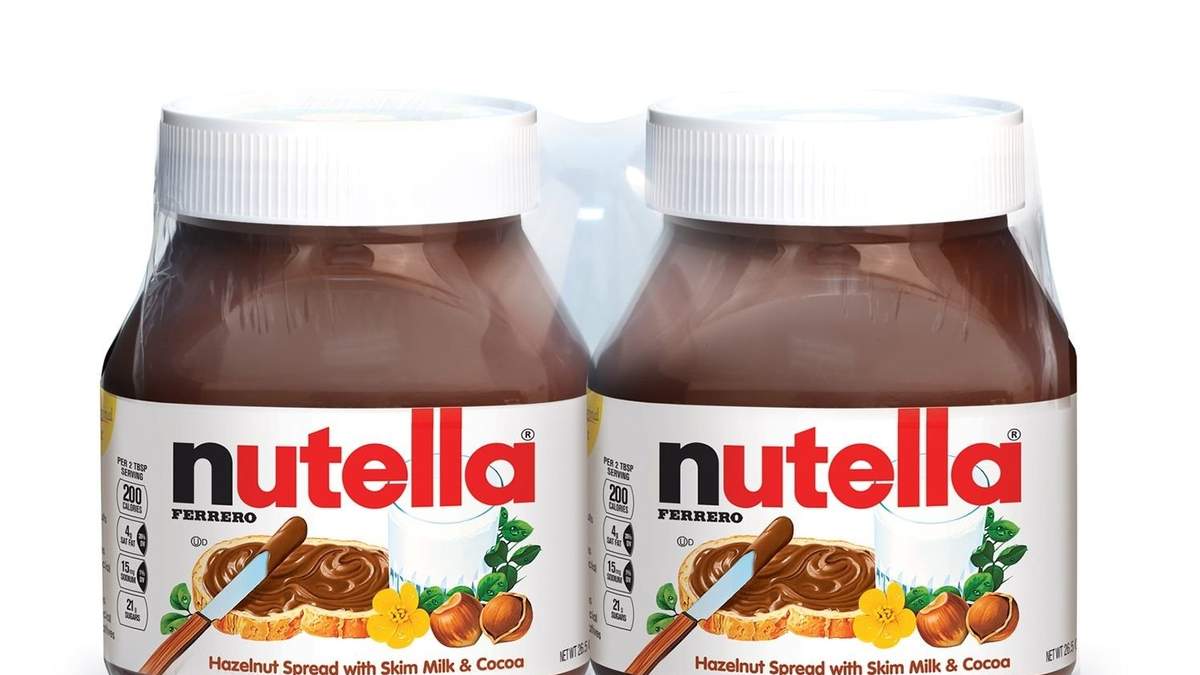 Frascos de Nutella. Fuente: (Instagram)