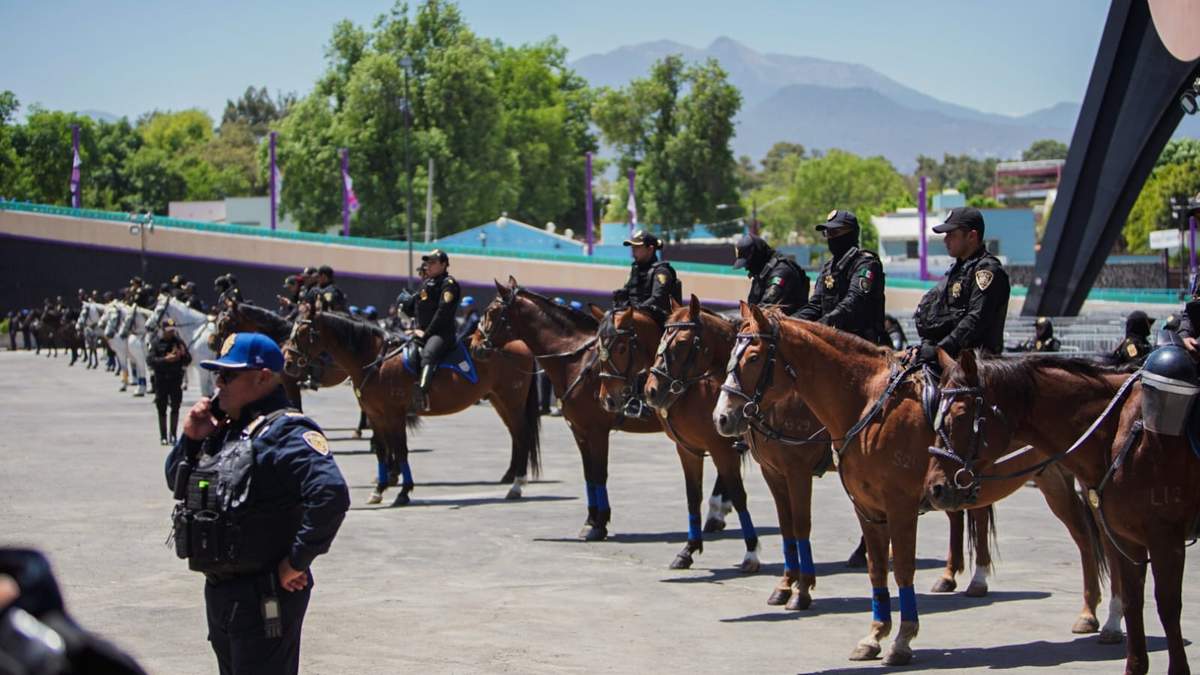 El operativo de seguridad en el Estadio Banorte