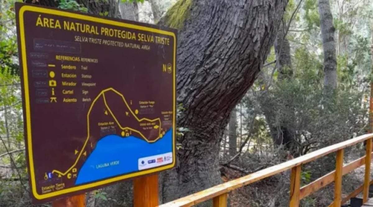 Ingreso a la reserva natural Selva Triste. Fuente: (Facebook)