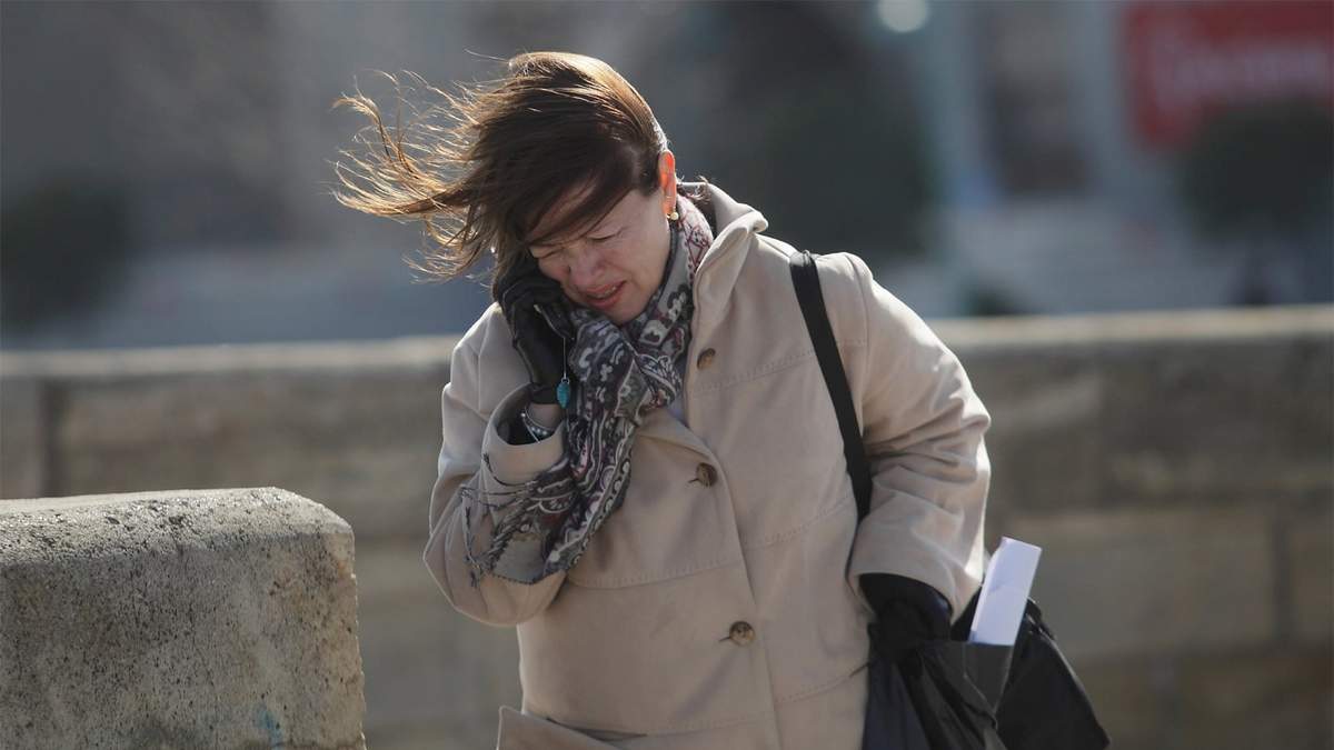 El SMN pronosticó intensas ráfagas de viento para la jornada. Fuente: (X)