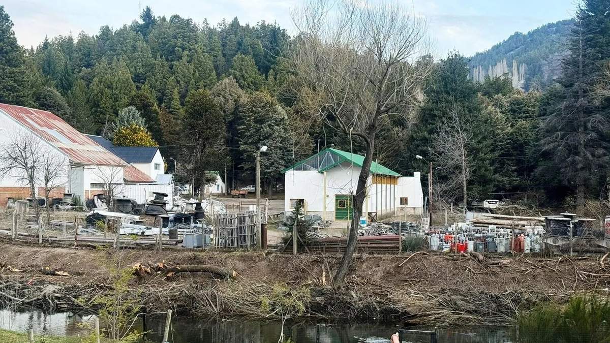 El depósito donde estaban los transformadores. Fuente: (Realidad Sanmartinense)