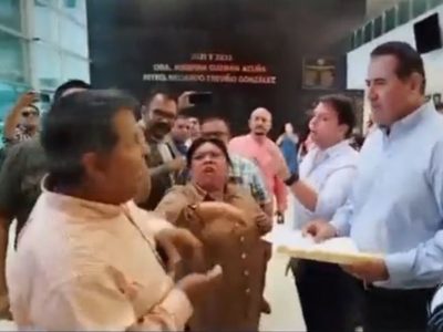 Diputada del PAN cachetea a periodista en el Congreso de Tamaulipas