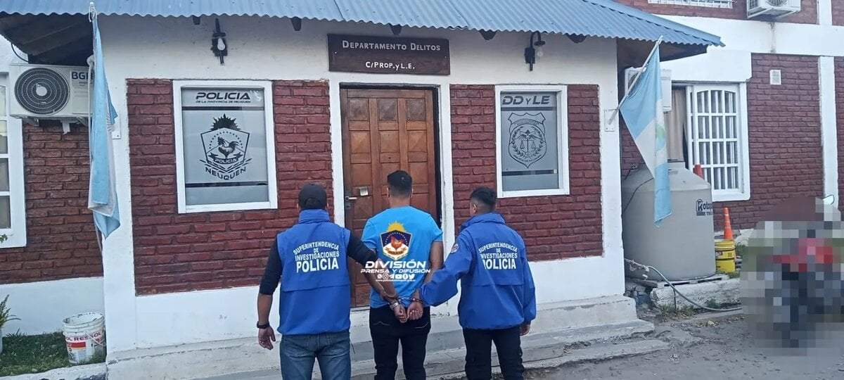 Detención del prófugo. Fuente: (Policía de Neuquén)