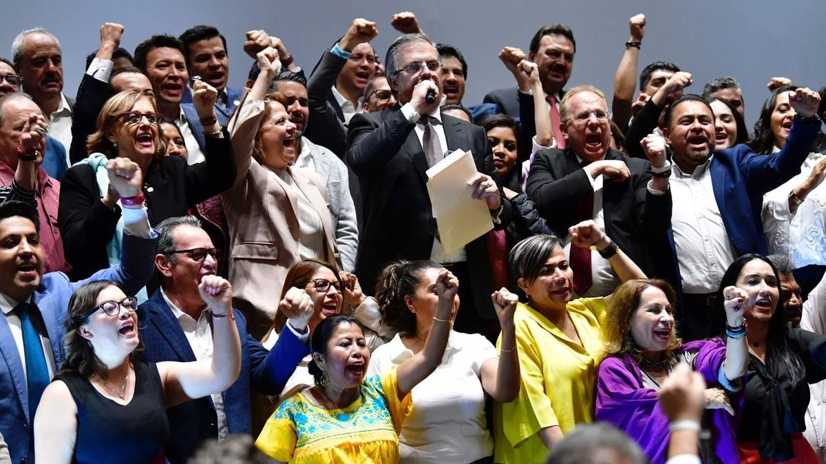 Marcelo Ebrard en su anuncio de que renunciará a la SRE