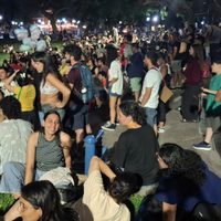Llegan los ambientalistas antimineros a la Plaza Independencia