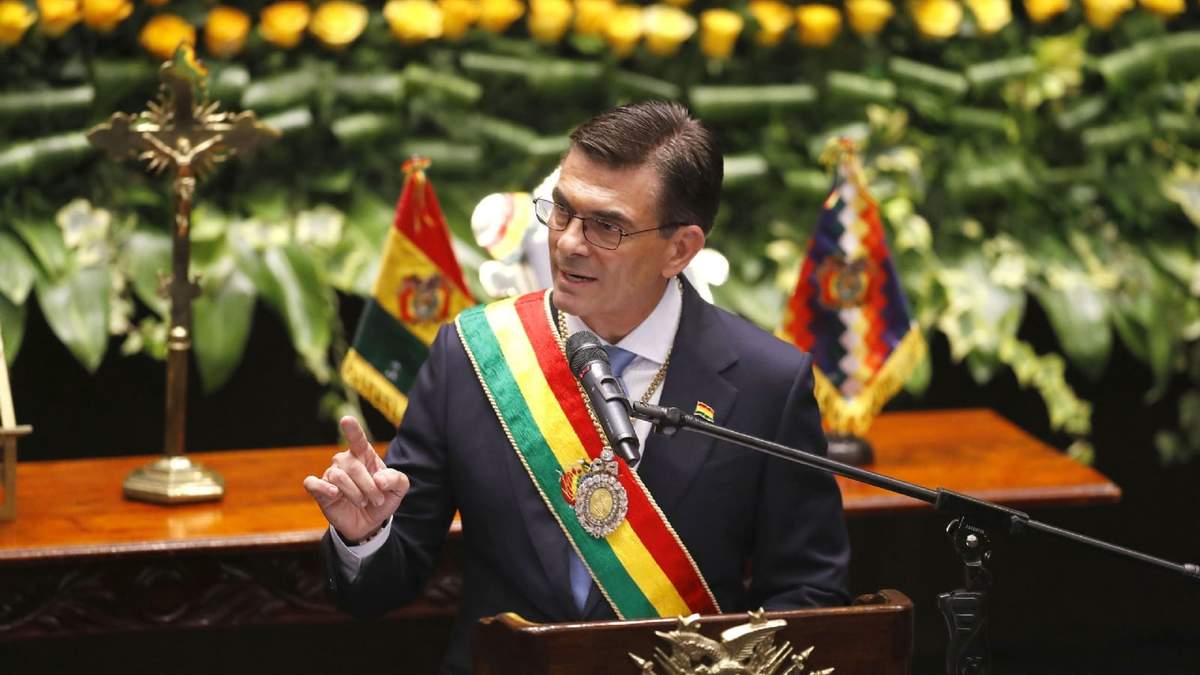 El presidente boliviano, Rodrigo Paz