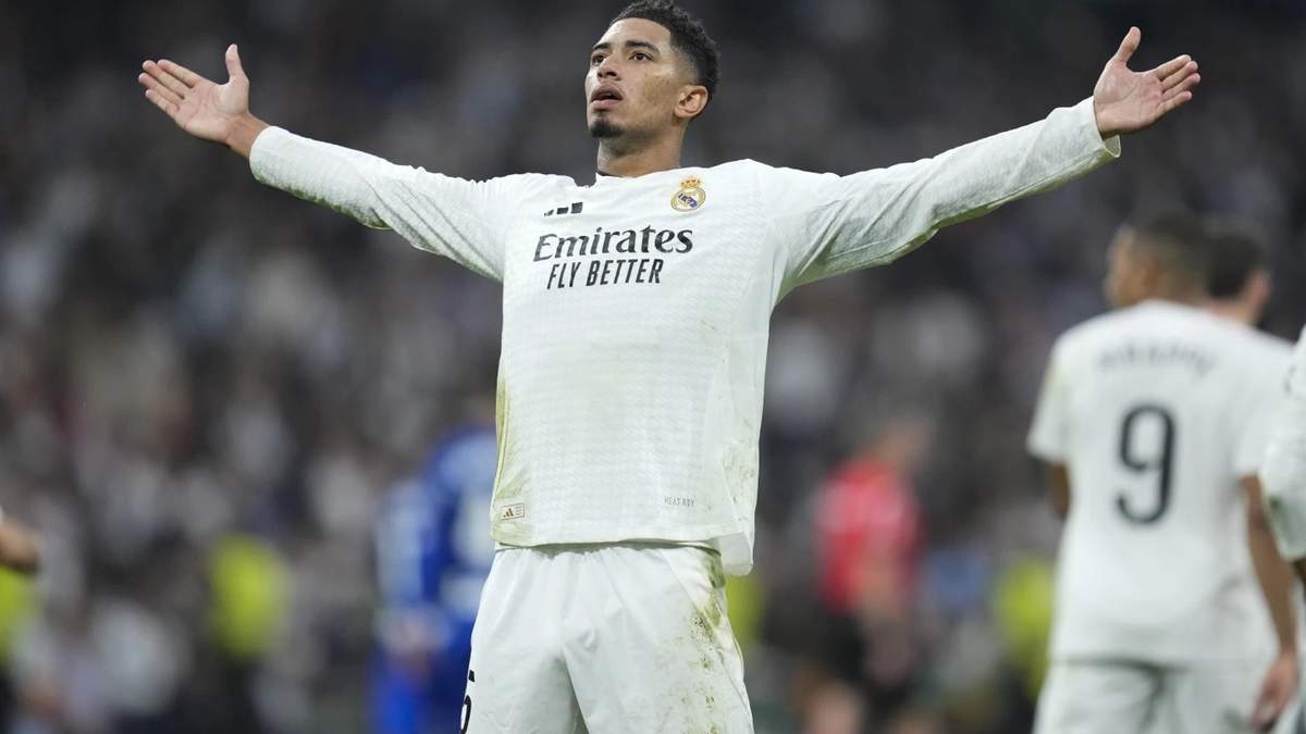 Real Madrid aprieta la Liga española al vencer 2-0 a Getafe con goles de Bellingham y Mbappé